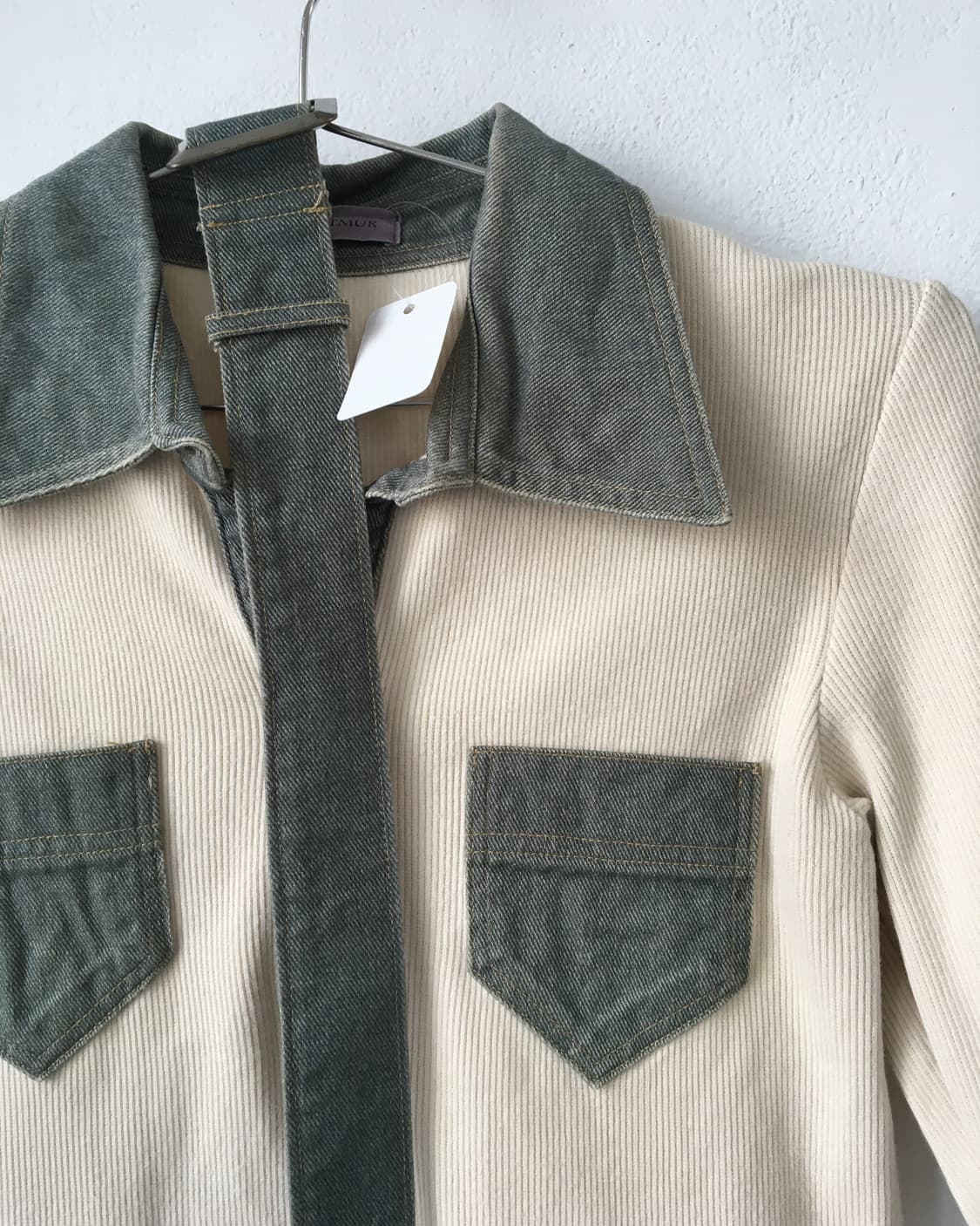 Belted collar point pk t 상품이미지4