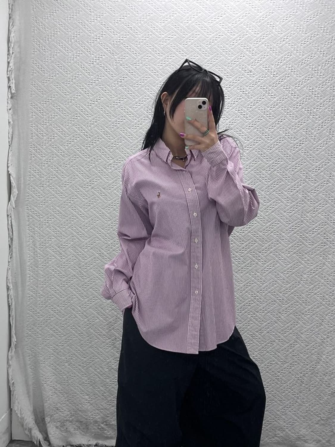 폴로 랄프로렌 레트로 스트라이프 핑크 셔츠 110 C06946 상품이미지2