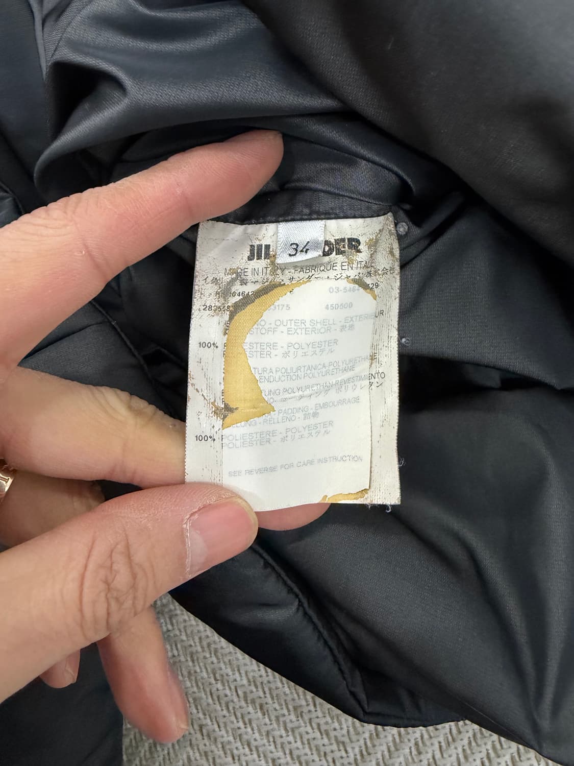 매장판정품) 질샌더 여성 블랙 패딩 34(55) 상품이미지8