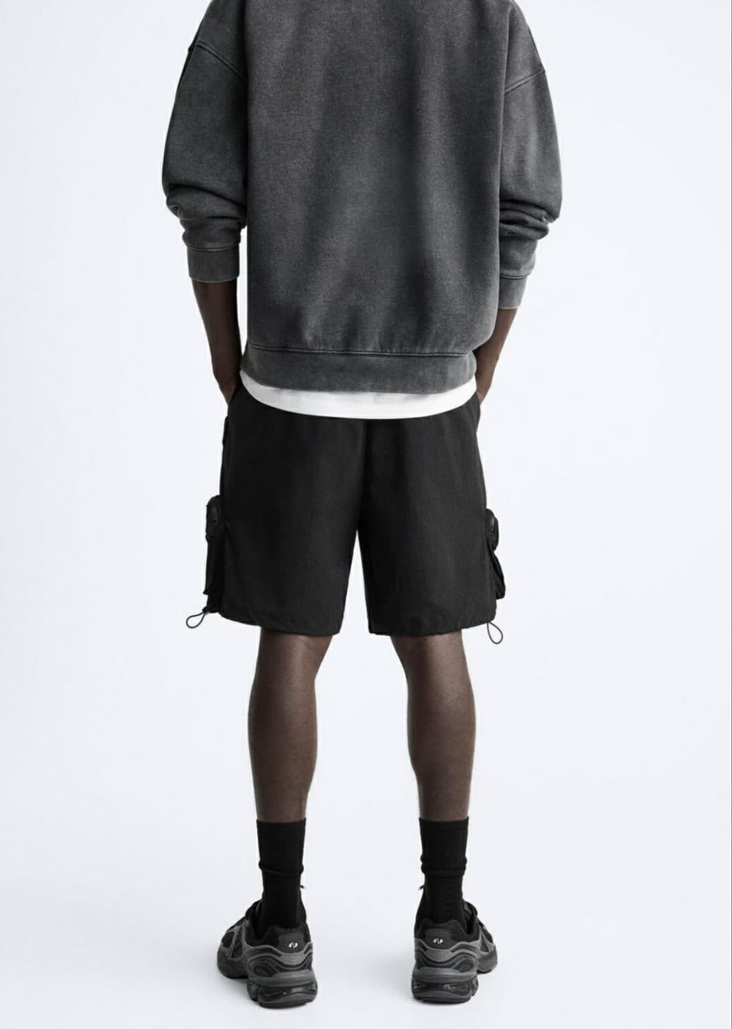 자라 카고 하이테크 버뮤다 팬츠 L 상품이미지3