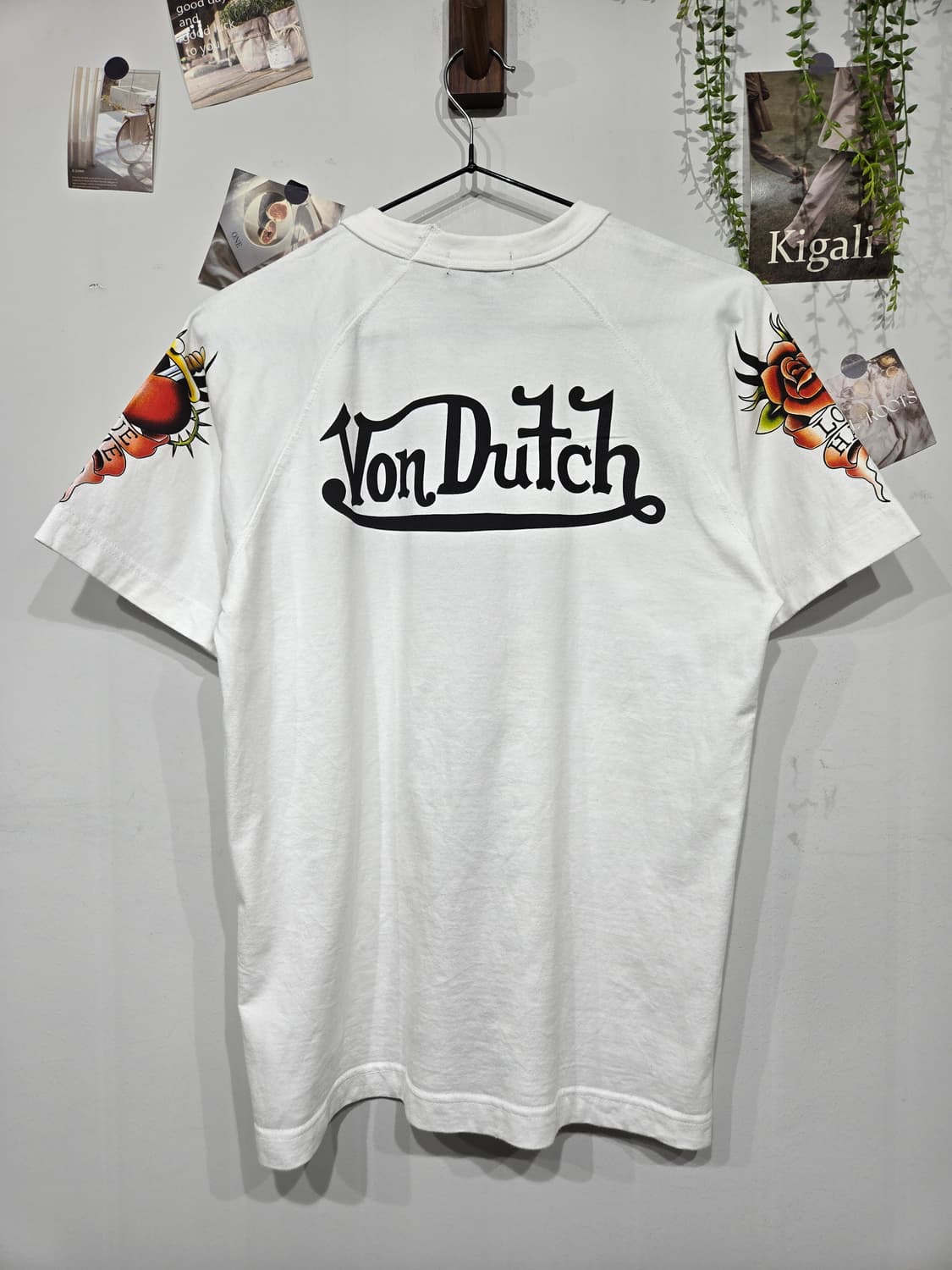 본더치 뱀 장미 반팔 티셔츠 상품이미지4