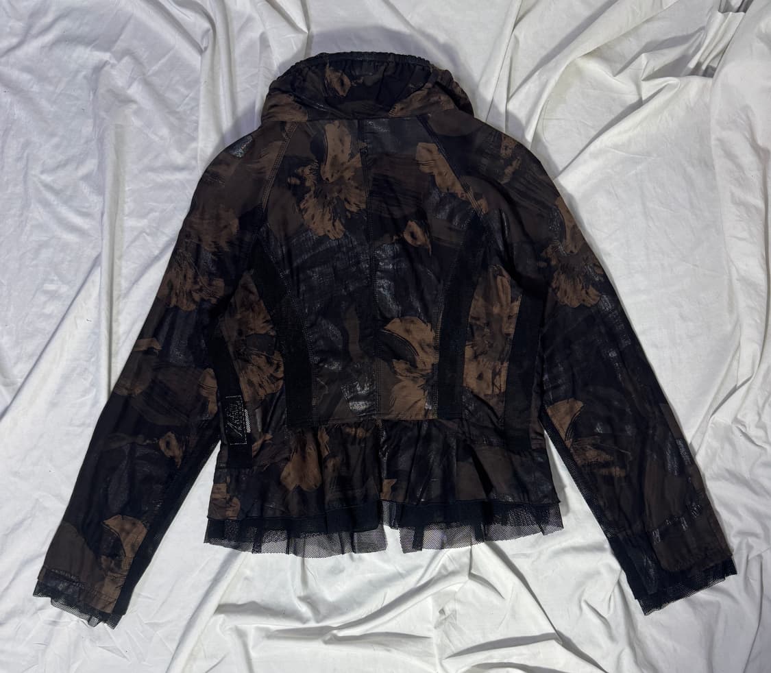 Eiko kondo 플라워 시어 메쉬 자켓 y2k lgb goa 보노 상품이미지5