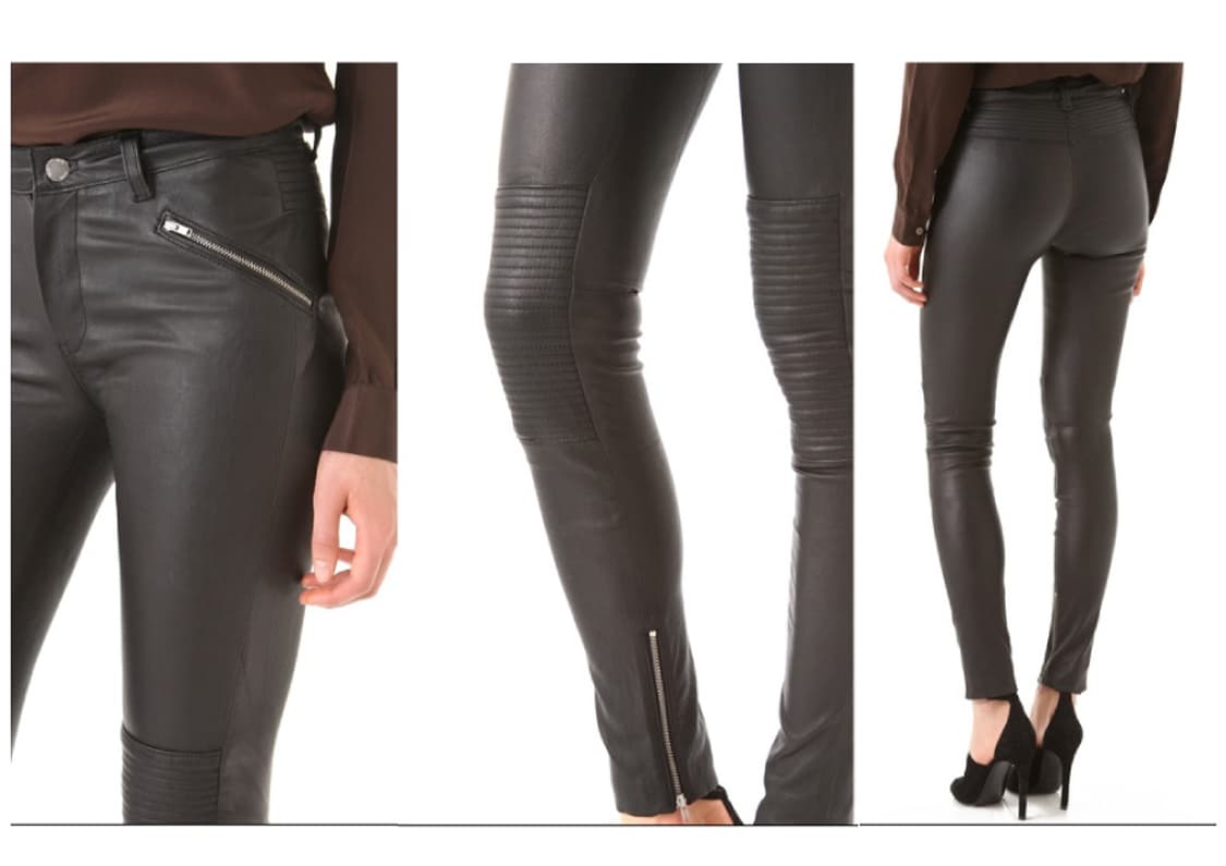 BLK DNM 스트레치 가죽 바이커 팬츠 상품이미지3