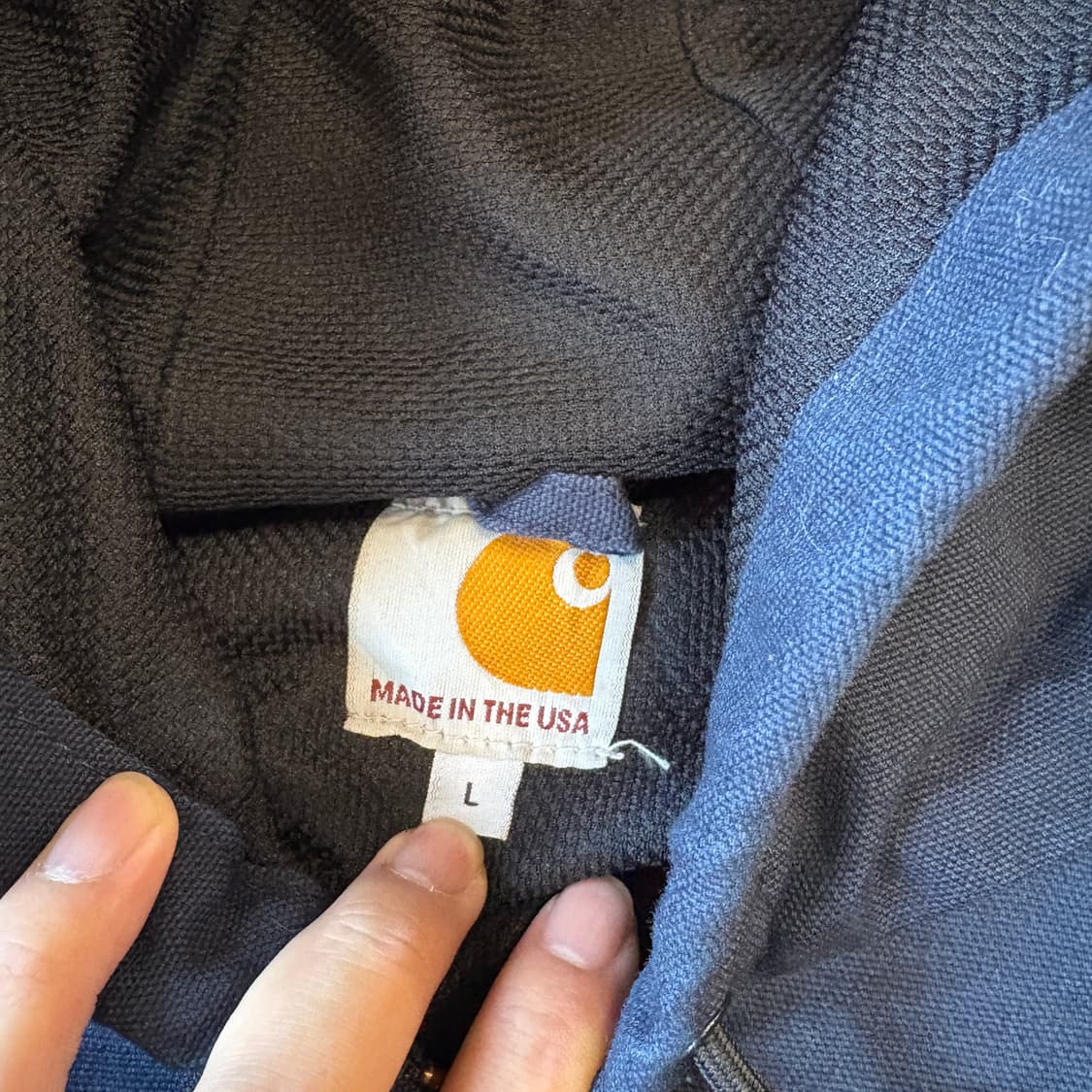 미국 생산 칼하트 j131 네이비 액티브 자켓  상품이미지5