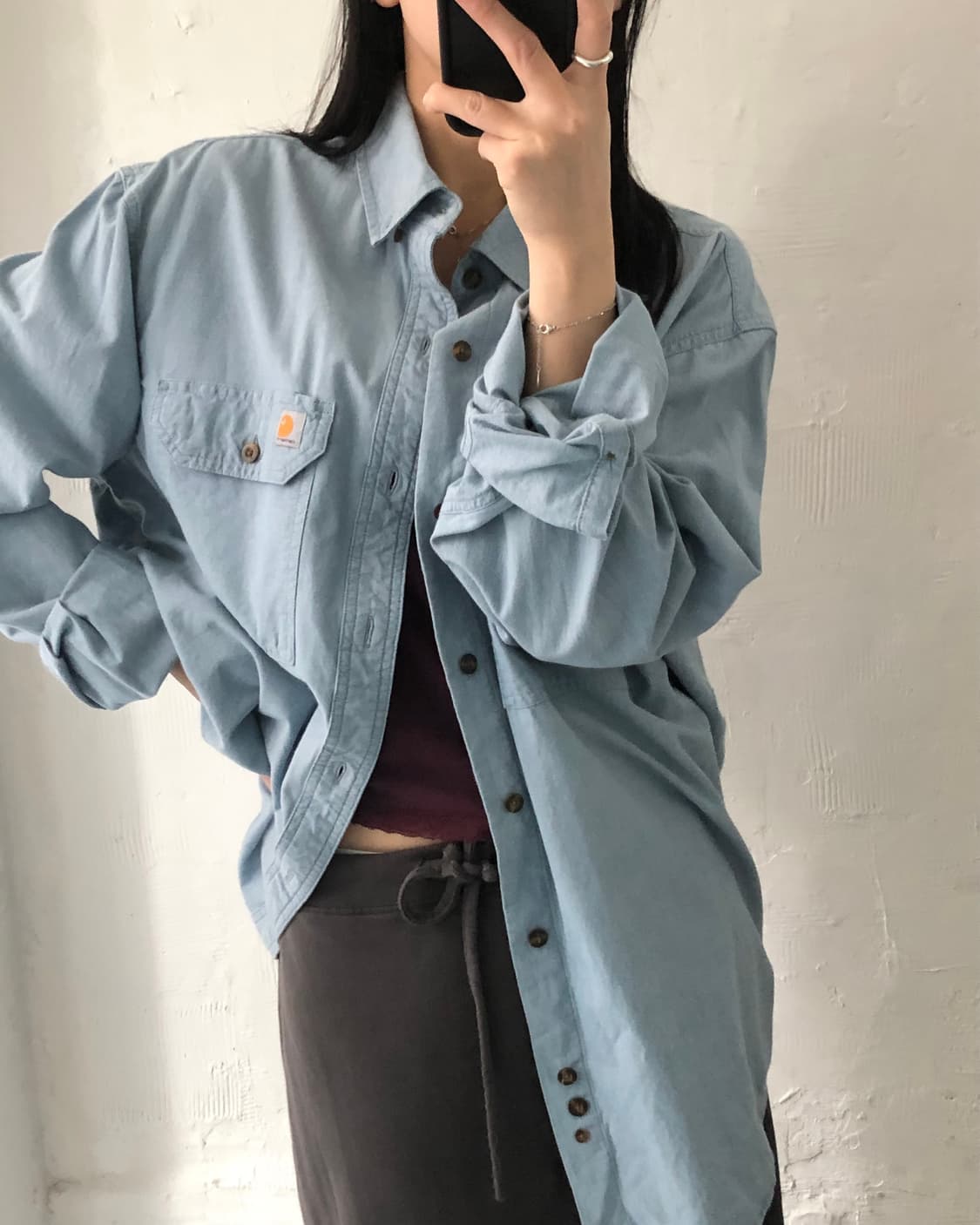 Carhartt 칼하트 포켓 데님 셔츠 상품이미지1
