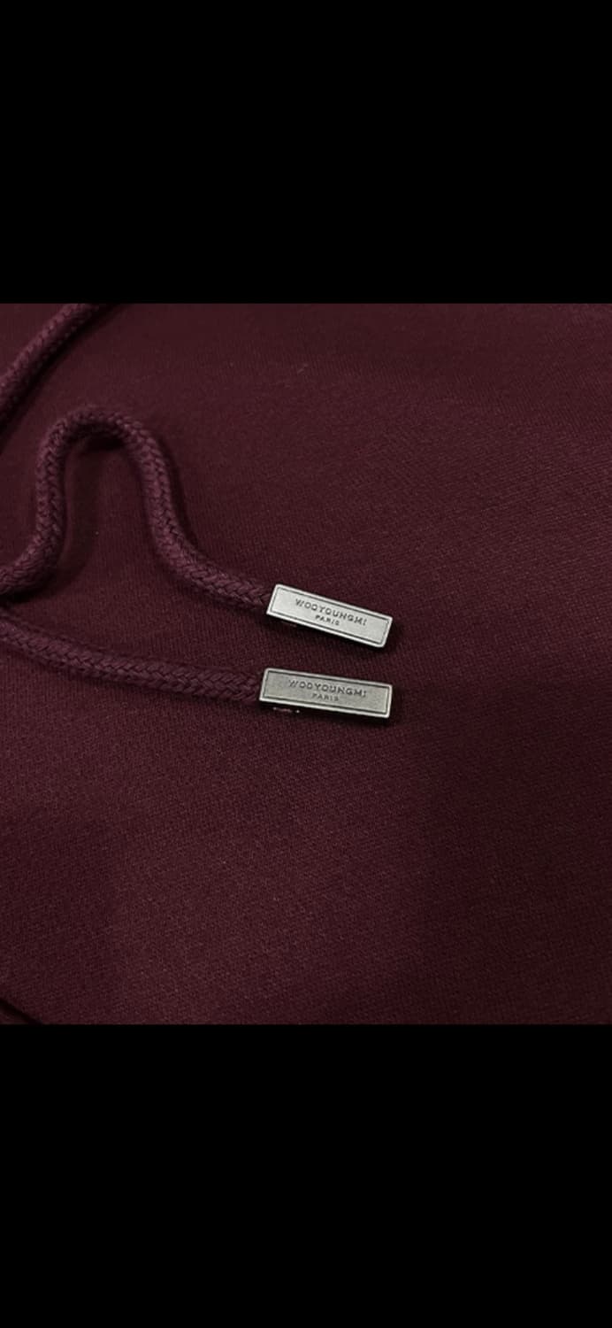 우영미 버건디 후드티 24fw 44사이즈 ss급 팝니다 상품이미지4