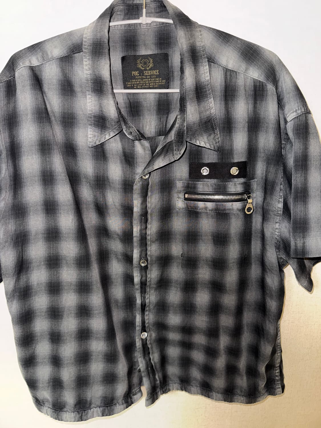 포그서비스 MA-1 체크 하프 셔츠 상품이미지3