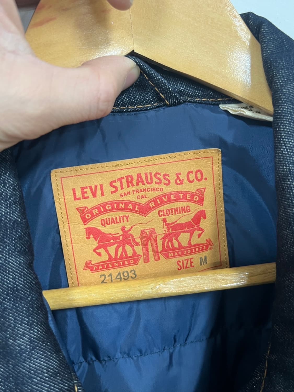 리바이스 다운 진청 데님 트러커 청자켓 상품이미지5