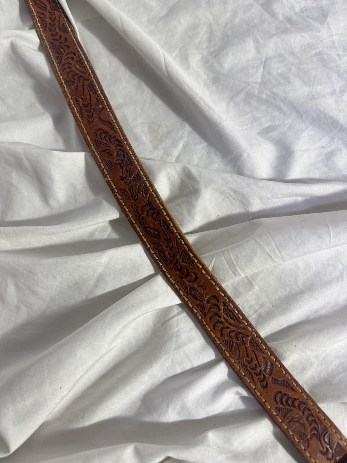 빈티지 카빙 레더 벨트 상품이미지4