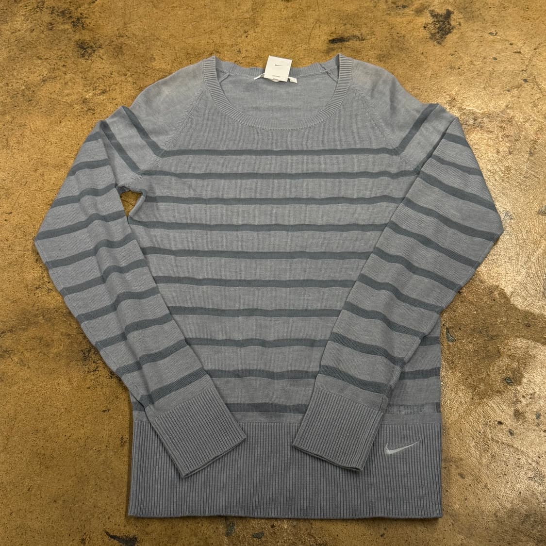 [정품/S] 나이키 스트라이프 긴팔 니트 블루 b10 상품이미지2