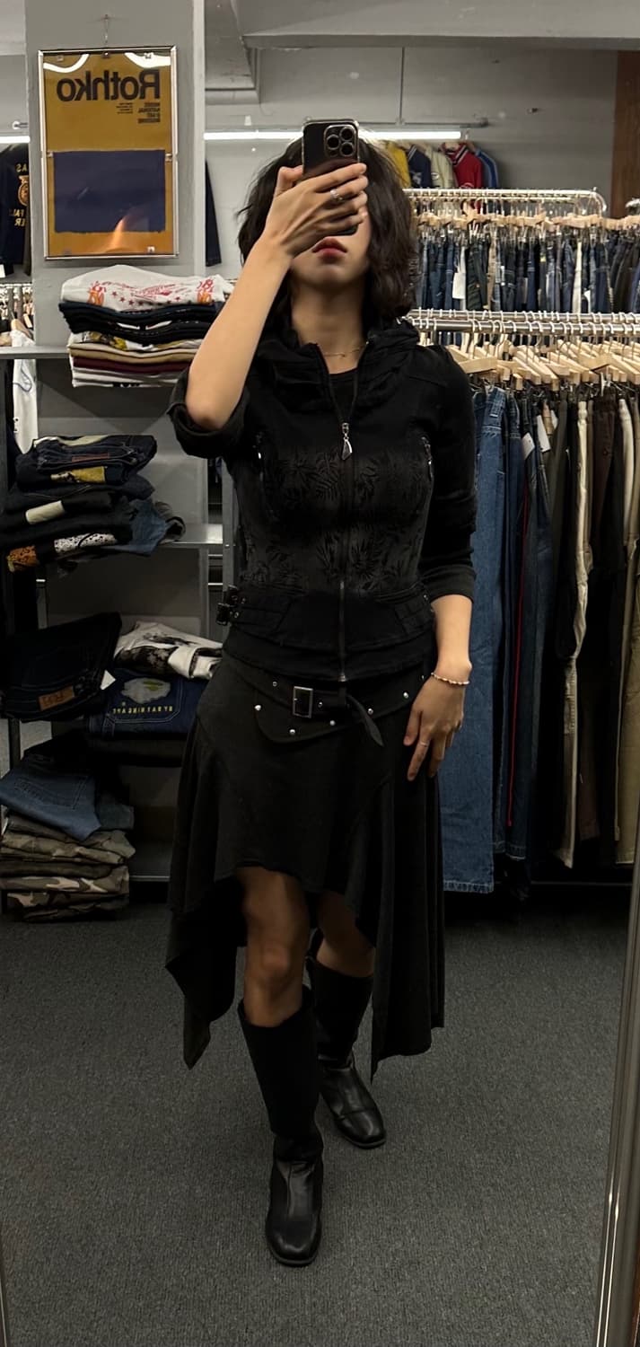 S)Japanese vintage 패턴 여성 후드집업 자켓 상품이미지2