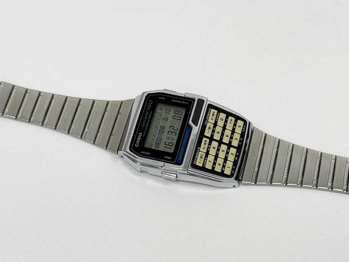카시오 90s DBC-150 데이터뱅크 메탈 빈티지 손목시계  상품이미지4