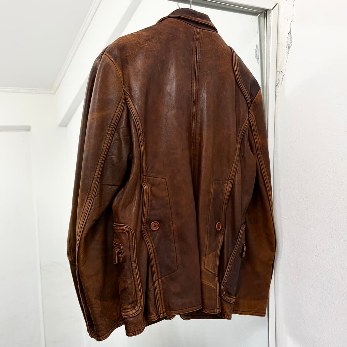 양가죽 테크니컬 블레이저 자켓 상품이미지5