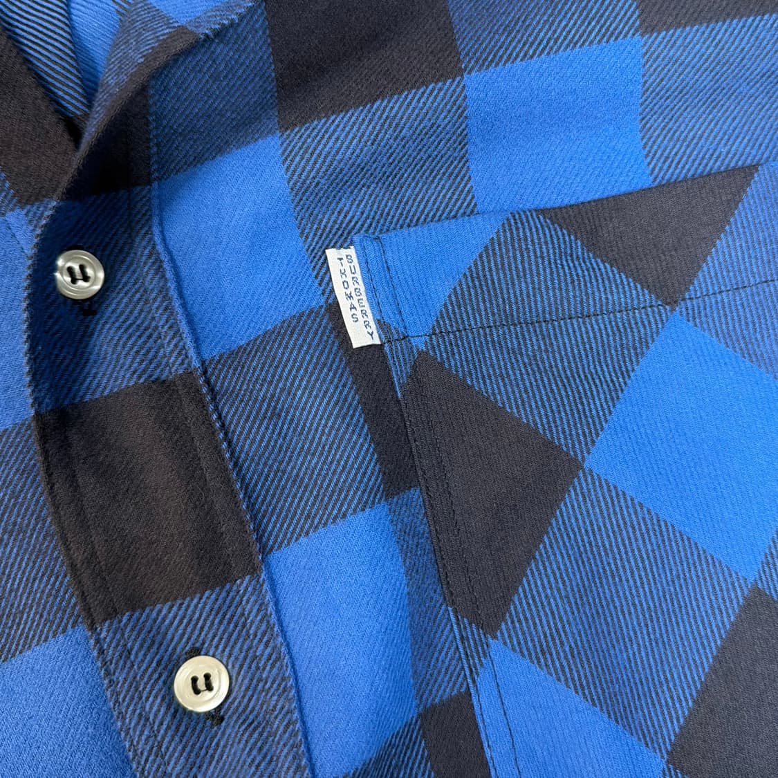 버버리 오리지널 영국제 빈티지 체크셔츠 상품이미지4