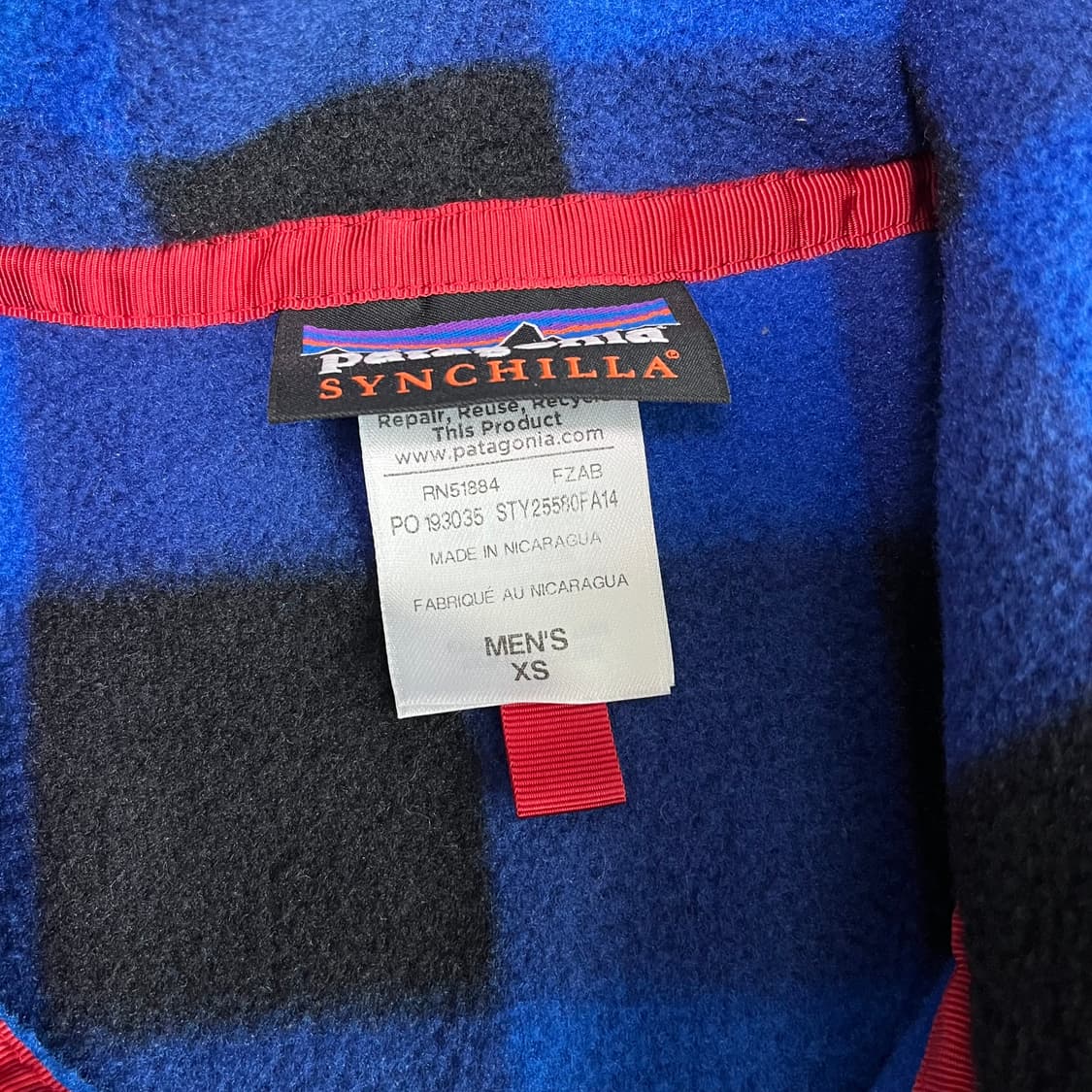 파타고니아 신칠라 버팔로 체크 블루 상품이미지4