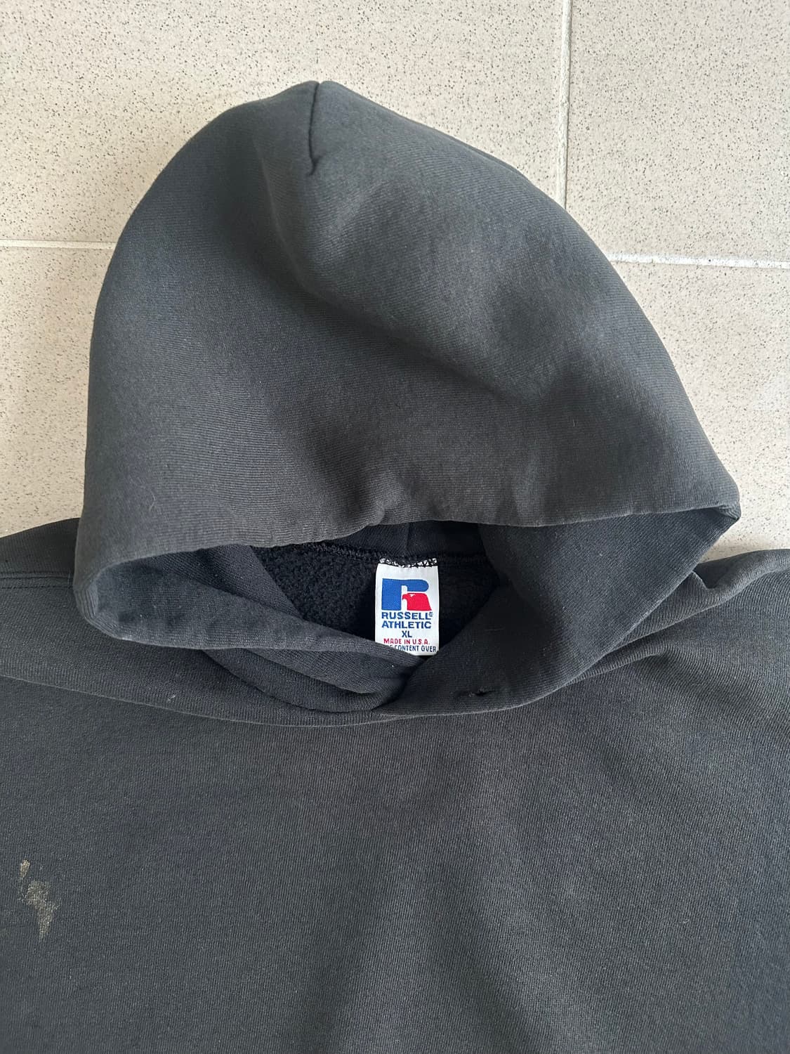90s 빈티지 러셀 후드 블랙 XL 상품이미지9