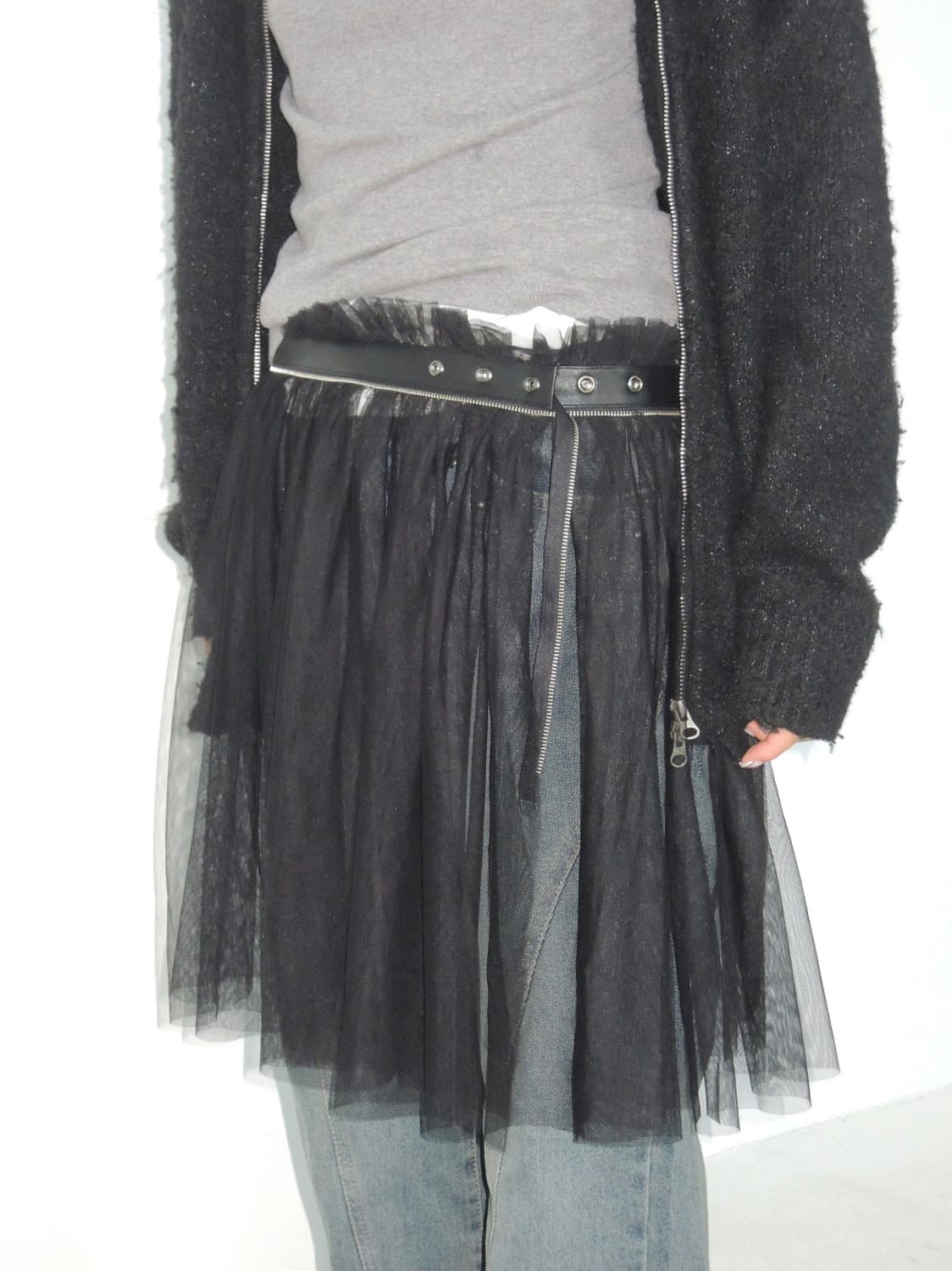 Vintage Layered belt skirt 상품이미지5
