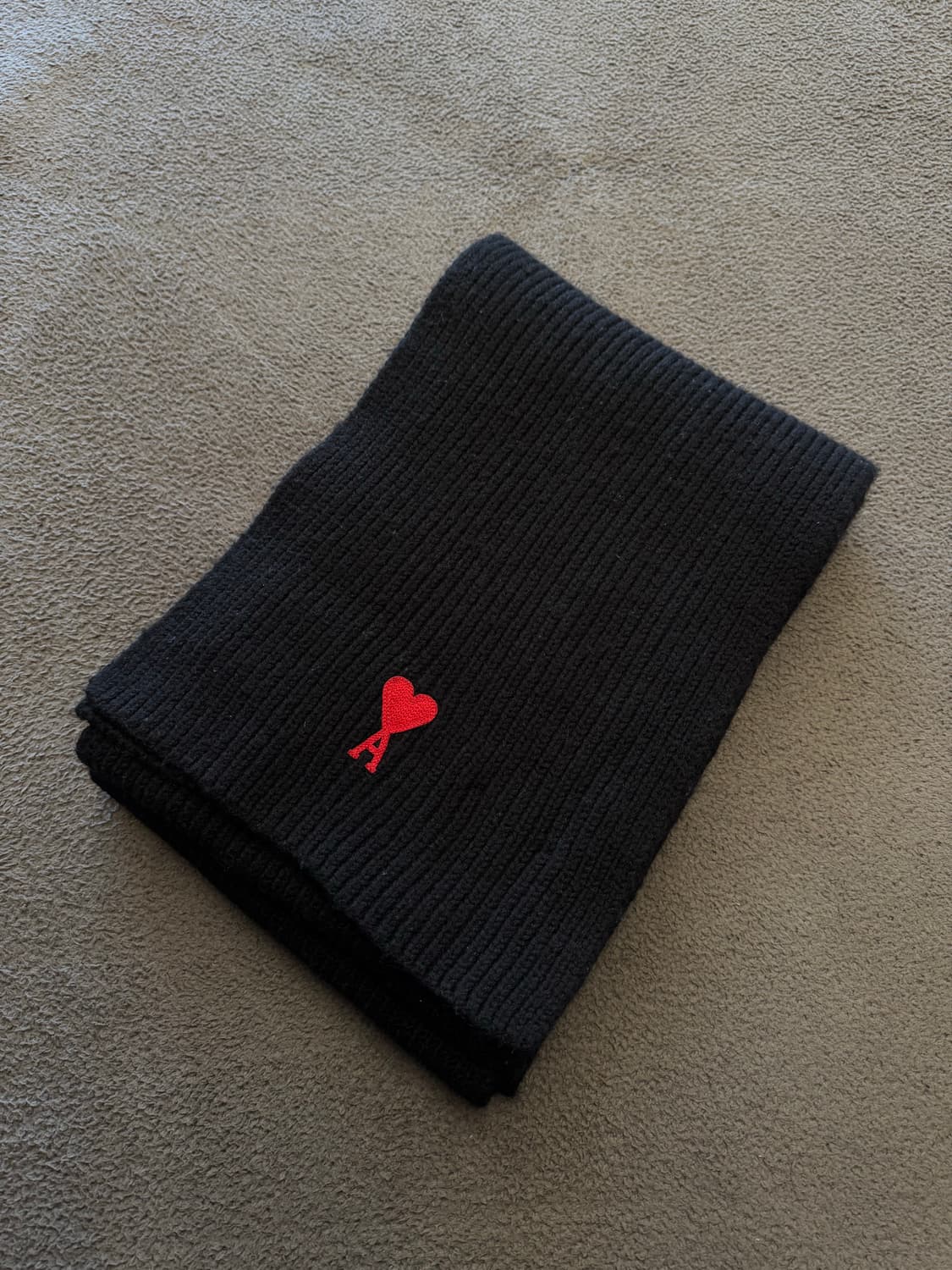 아미 스몰로고 울 목도리 처분  상품이미지1