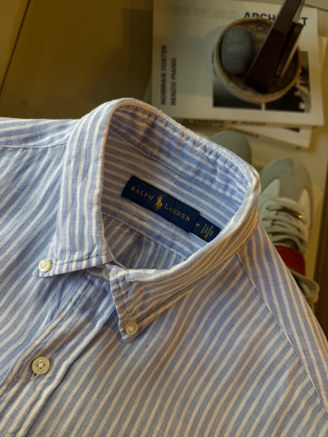 폴로 랄프로렌 리넨 버튼다운 셔츠 100 상품이미지7