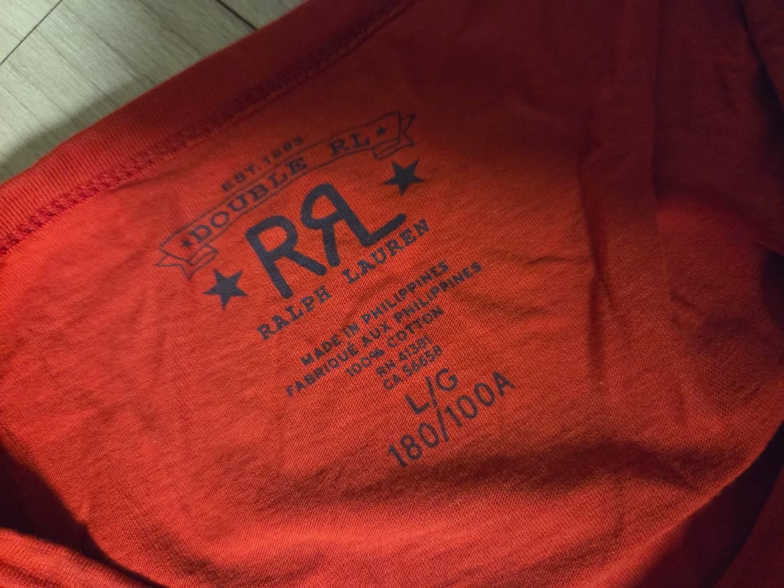 RRL 더블알엘 렌치 로고 반팔 티셔츠 L 상품이미지2