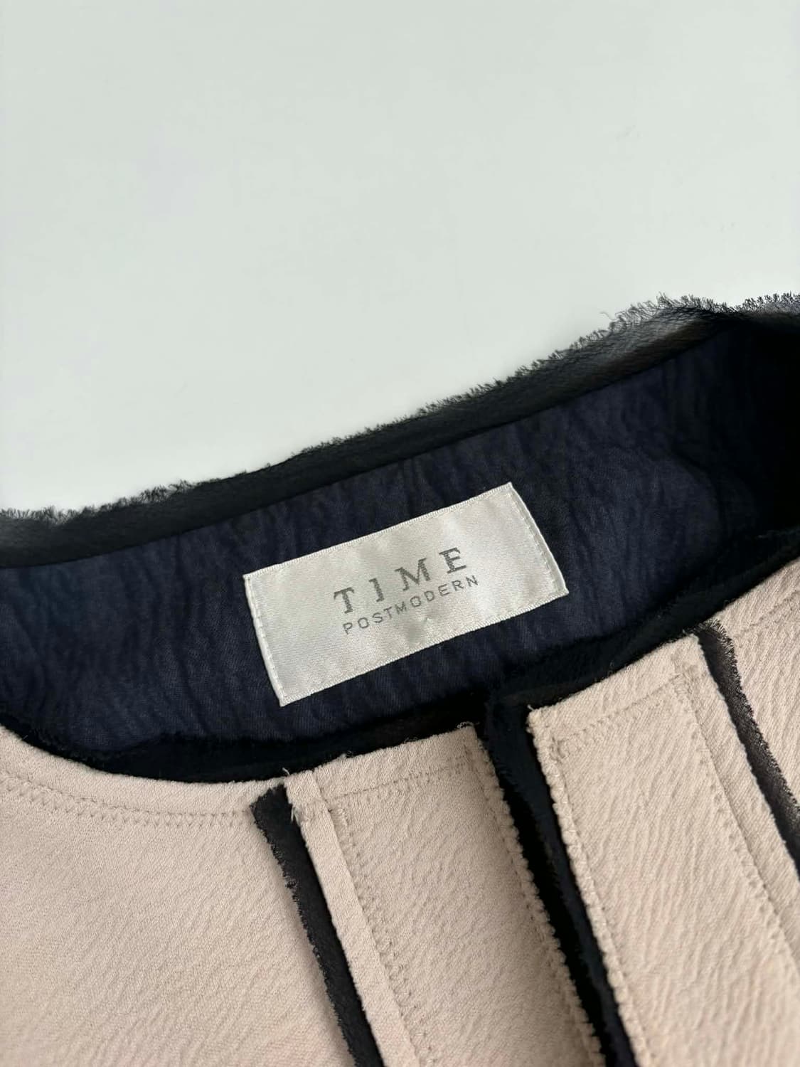 [S] 타임 TIME 포스트모던 한섬 베이지 카라리스 멀티포켓 자켓 상품이미지5