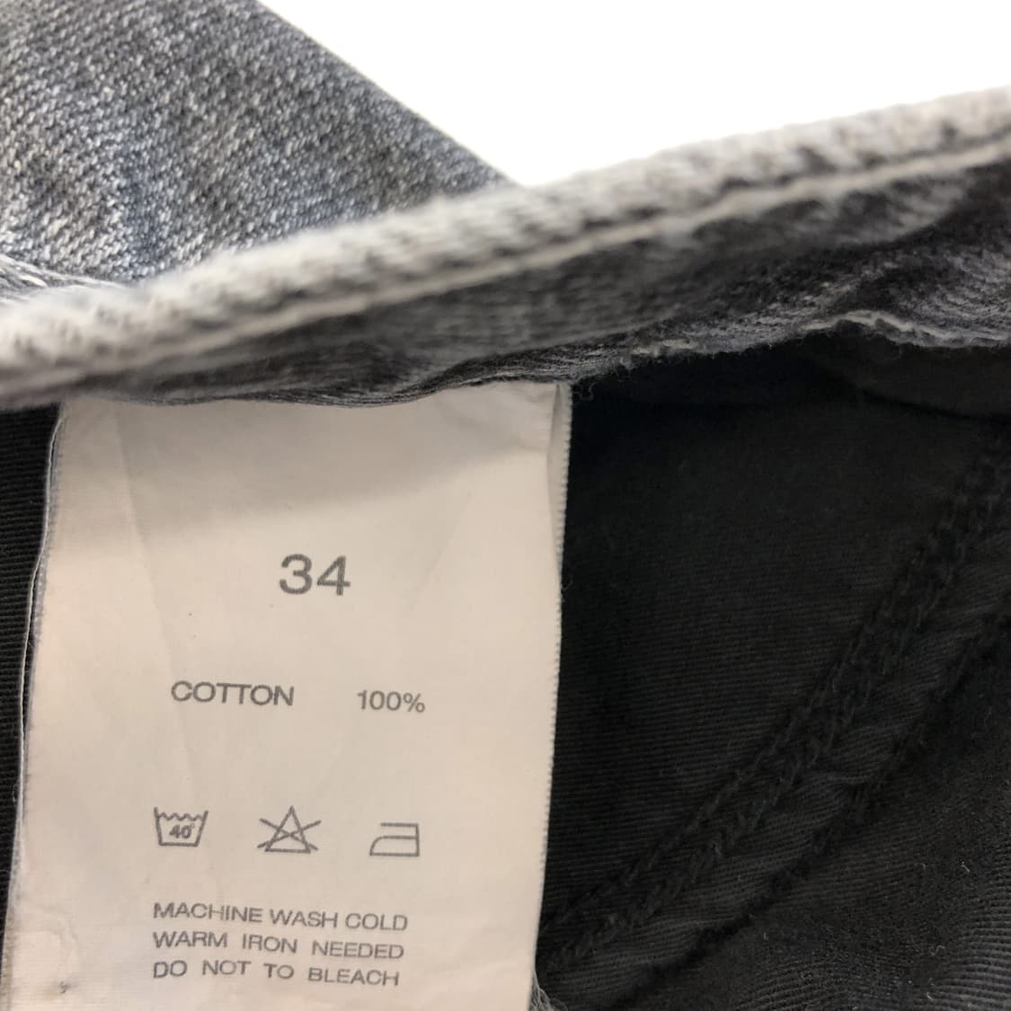 브랜디드 1967 JET BLACK 데님진 33 인치 상품이미지6