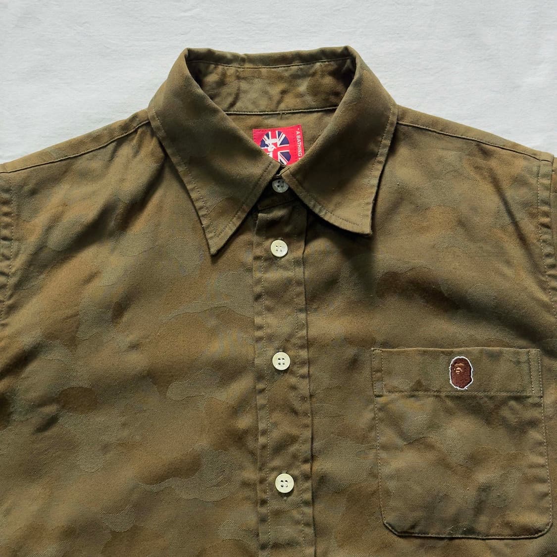 베이프 카모 사루 반팔 셔츠 상품이미지2