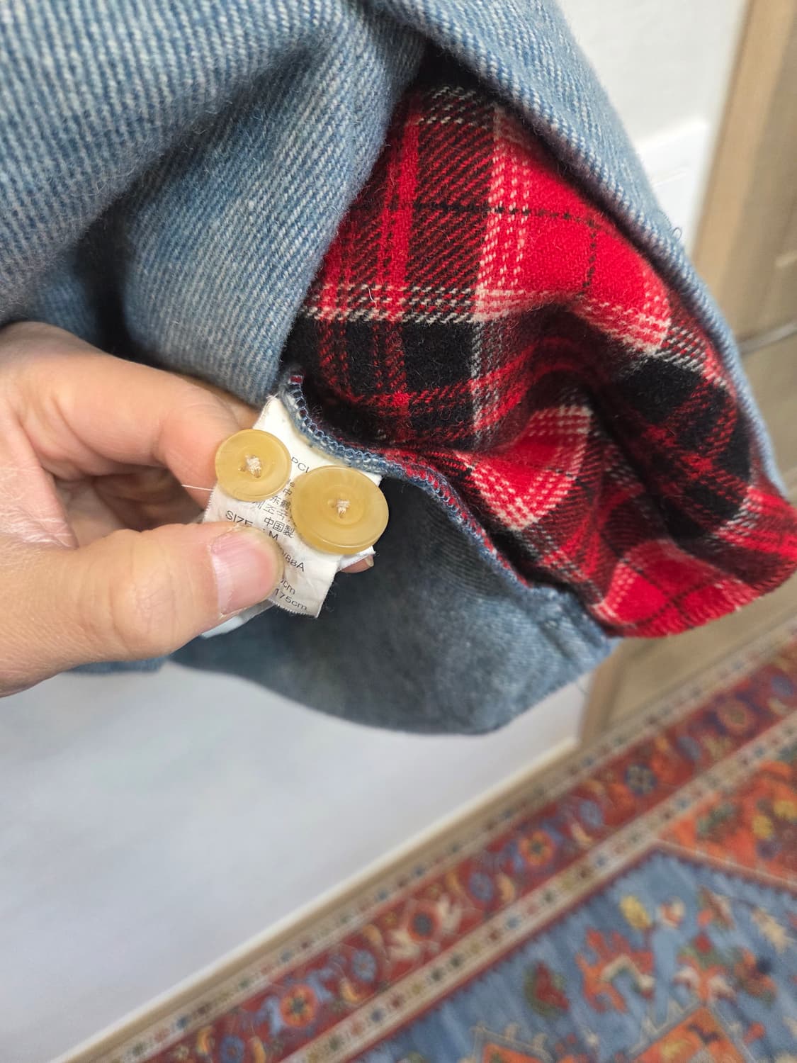 리바이스 올드스쿨 빈티지 00s 플란넬 셔츠자켓 m 상품이미지4