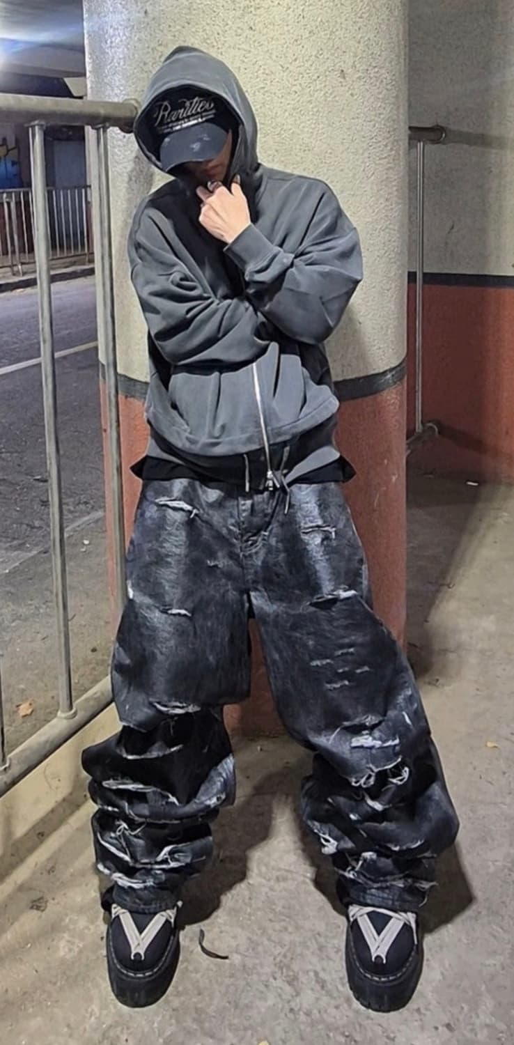 에모스탠스클럽 디스트레스드 코팅진 상품이미지1