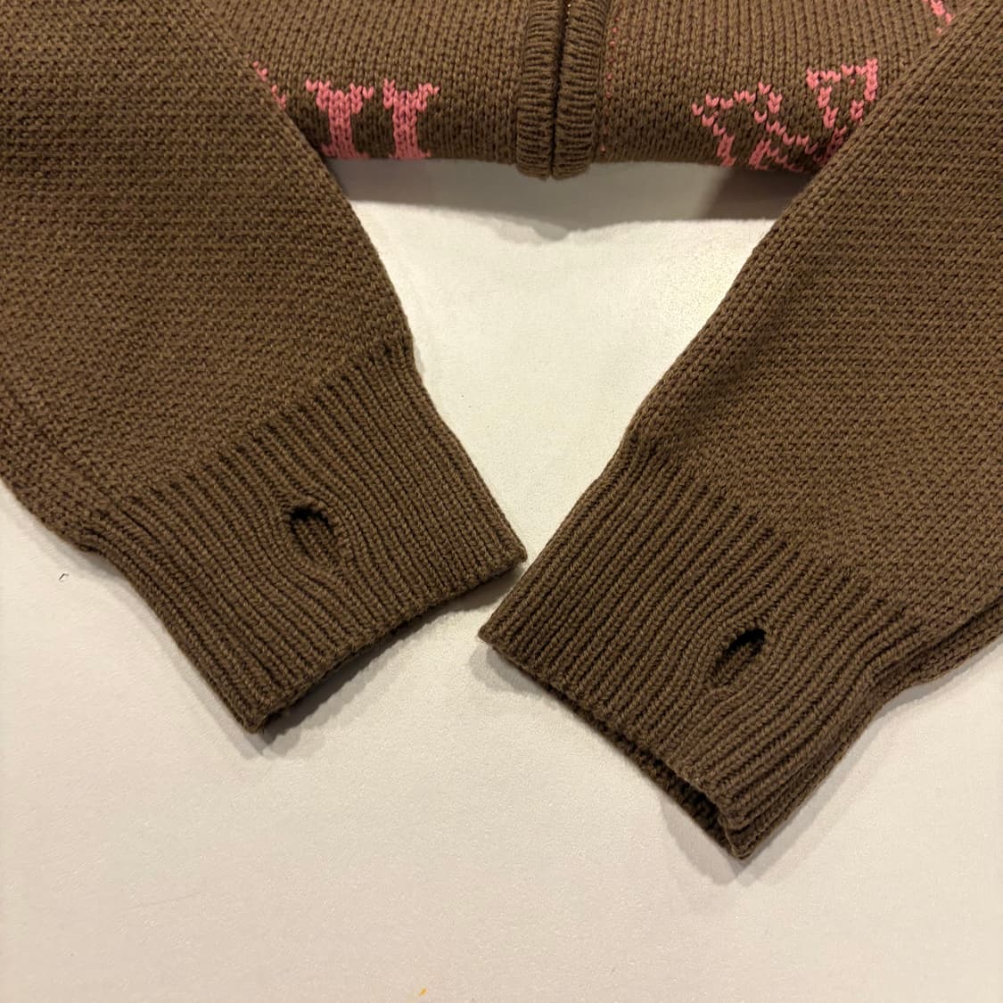 YUSE 유즈 브라운 니트 집업 가디건 새상품 D291 상품이미지7