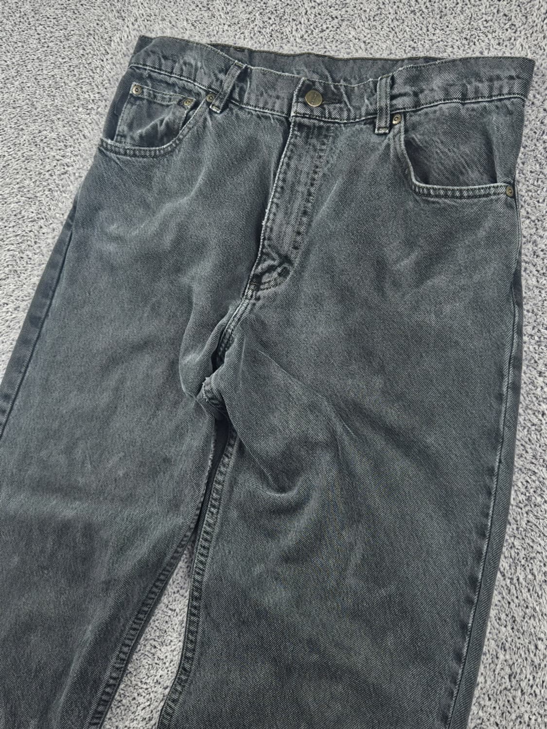 칼하트 블랙 다이드 커스텀 데님 워크 팬츠 (34X34) / 10610 상품이미지5