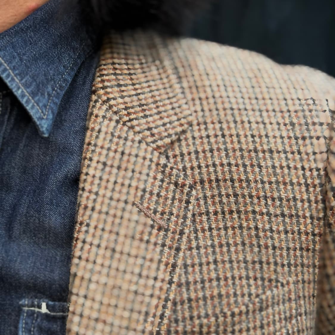 빈티지 트위드 울 자켓 100 상품이미지9