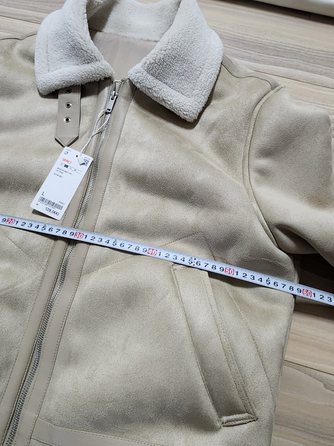 스파오무스탕자켓점퍼L사이즈베이지 상품이미지9