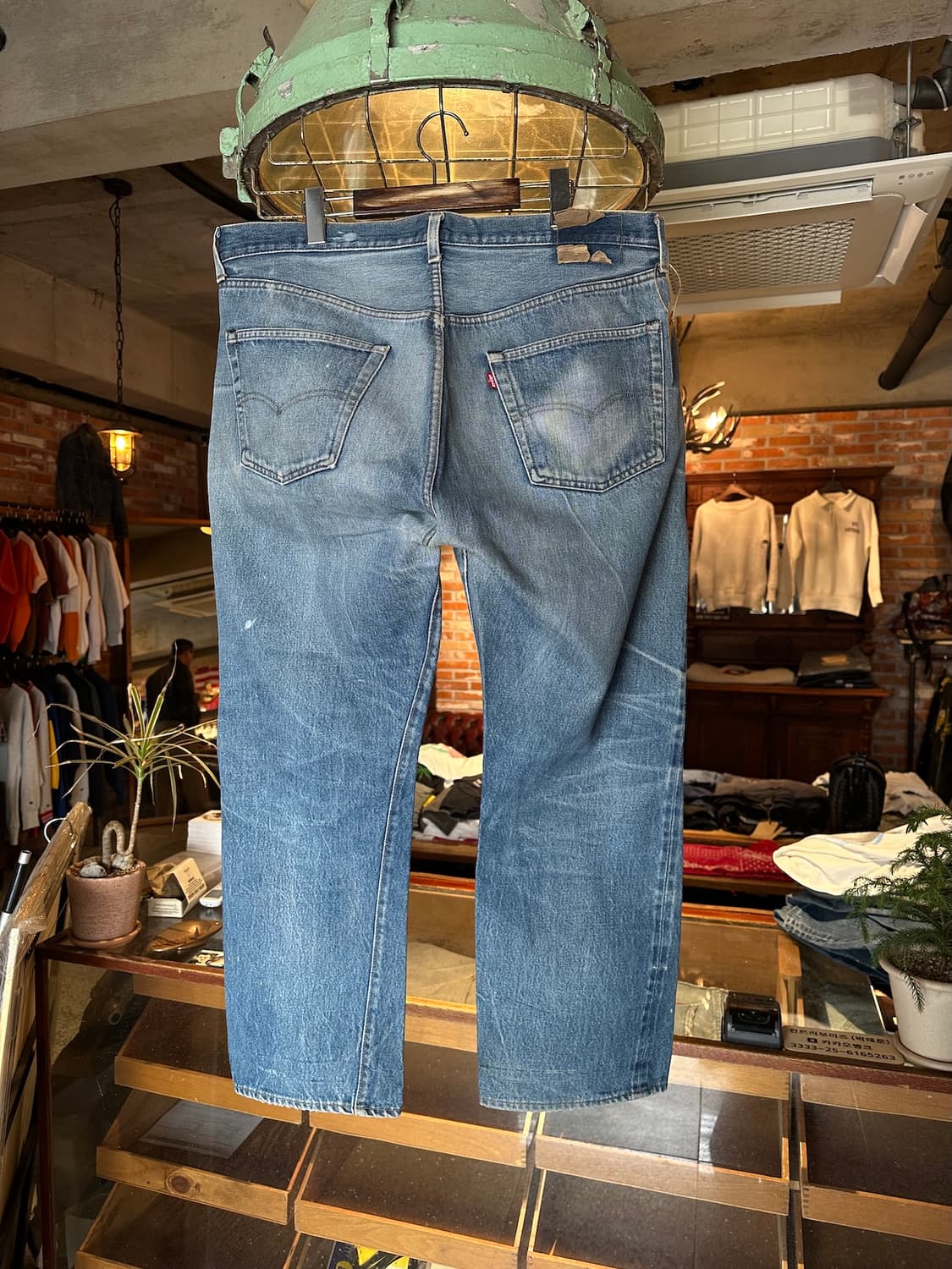 80s USA 빈티지 리바이스 501 셀비지 데님 팬츠 상품이미지6