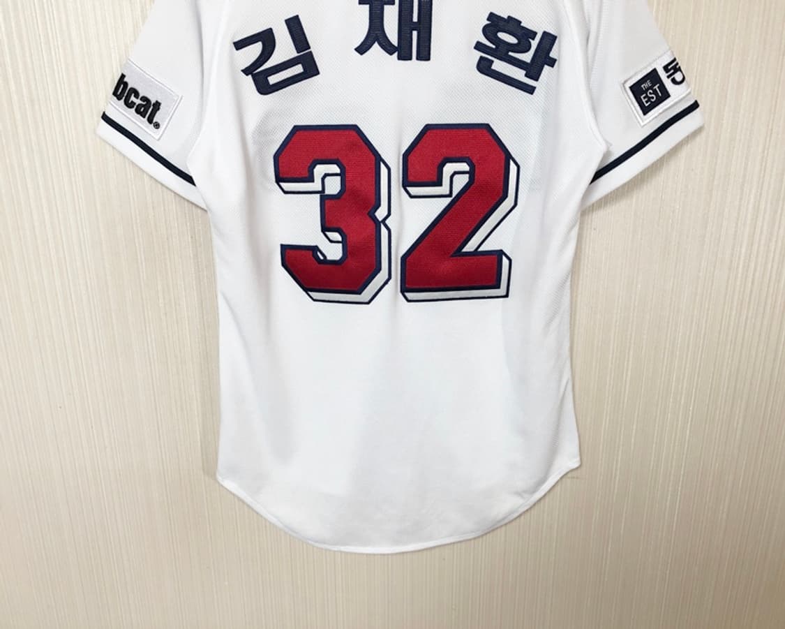 KBO 필라 두산베어스 어센틱 홈유니폼/져지 85 #32 김재환 상품이미지9