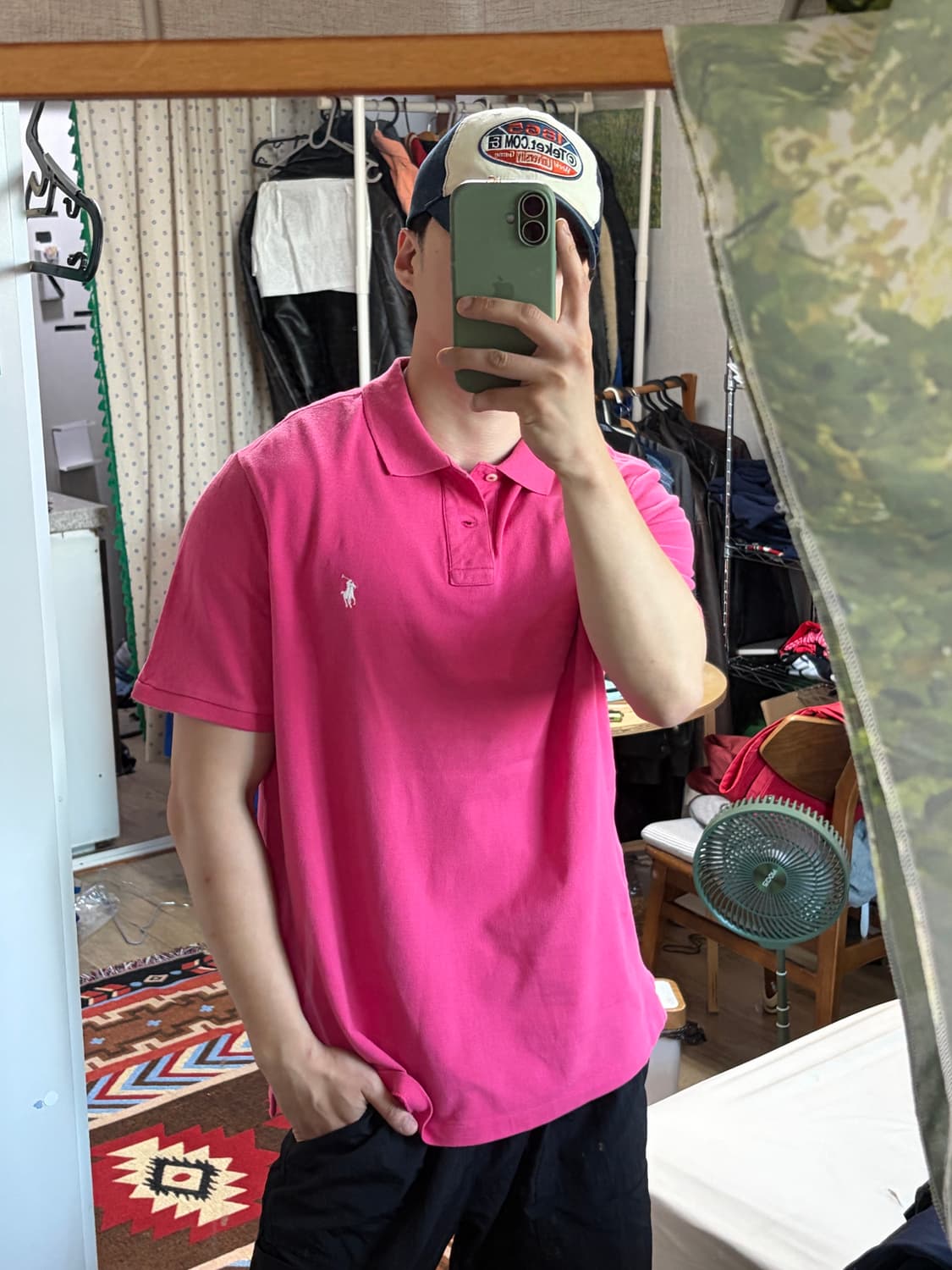 L) 폴로 랄프로렌 신형 큐알탭 카라티 PK 반팔 티셔츠 핑크 상품이미지10