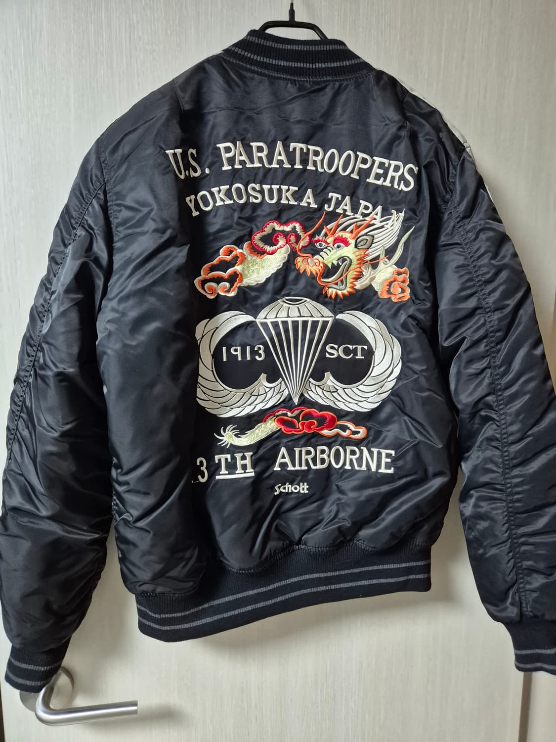 schott  쇼트  ma-1 항공점퍼 플라이트자켓 XL 드래곤 스카잔 상품이미지2