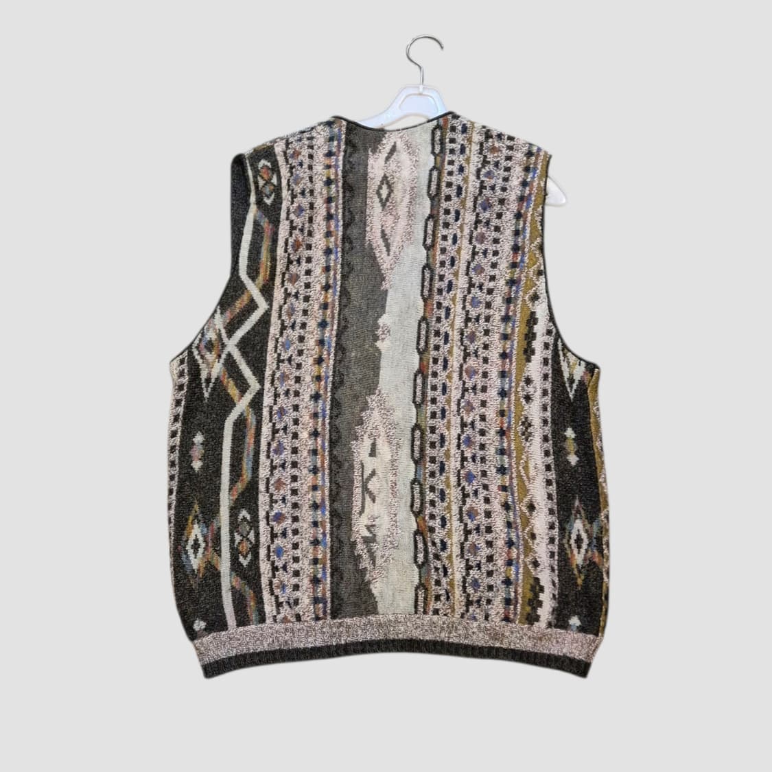 FREE. 기하학패턴 니트조끼 상품이미지2