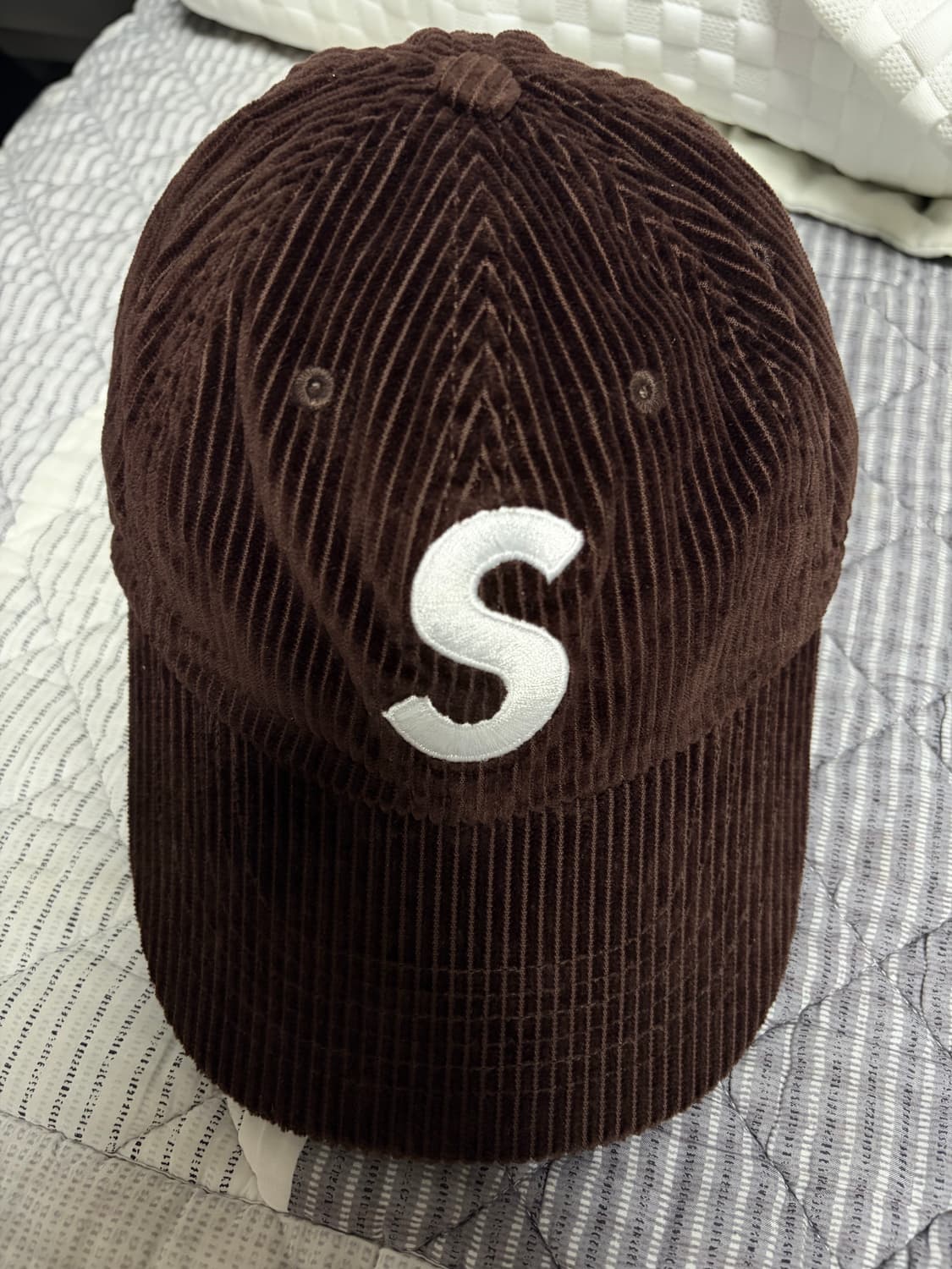 슈프림 코듀로이 S 로고 6-패널 다크 브라운 - 24FW 상품이미지2