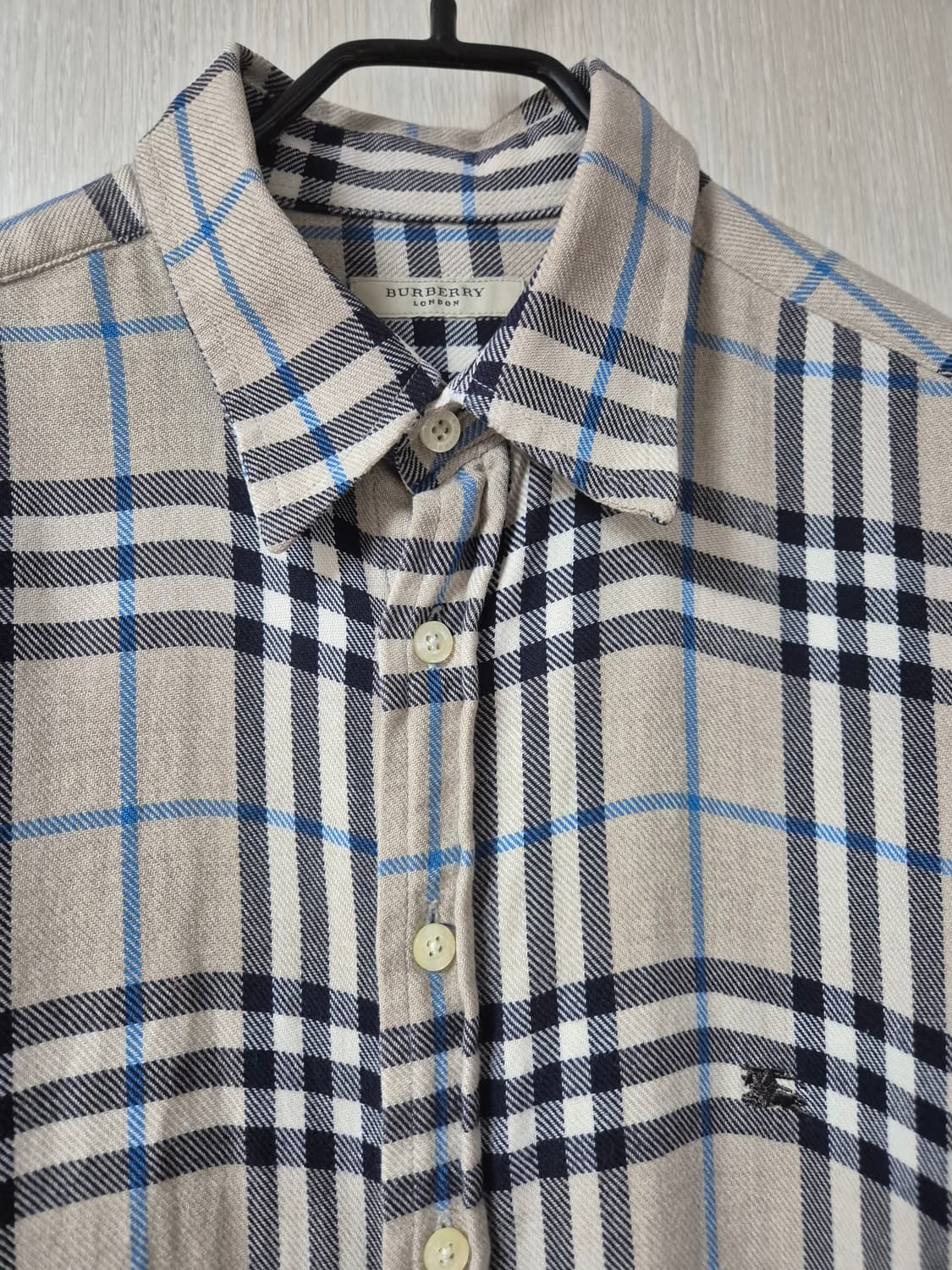(정품) 버버리 체크 남방 셔츠 코튼 남방 M 상품이미지3