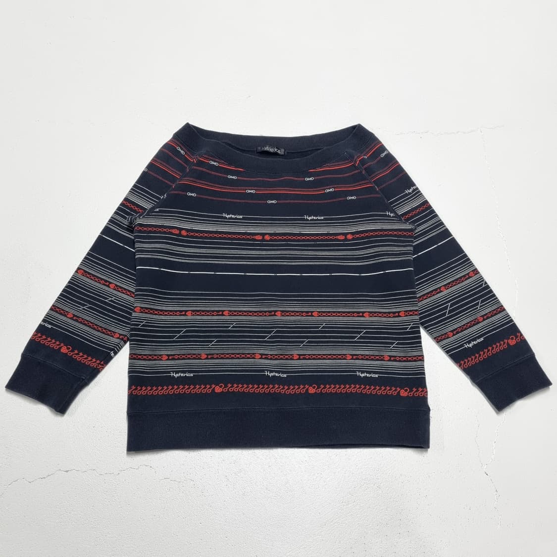 Hysteric Glamour 체인링크 크롭 맨투맨 - Free 상품이미지1