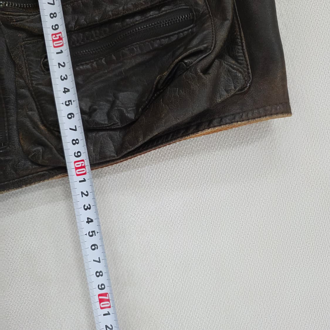 실측 빈티지 멀티포켓 가죽 조끼 베스트 0225J 상품이미지5
