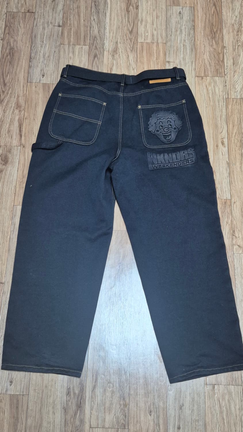 위캔더스 big pierrot denim 빅삐에로 데님 블랙 xl 상품이미지3