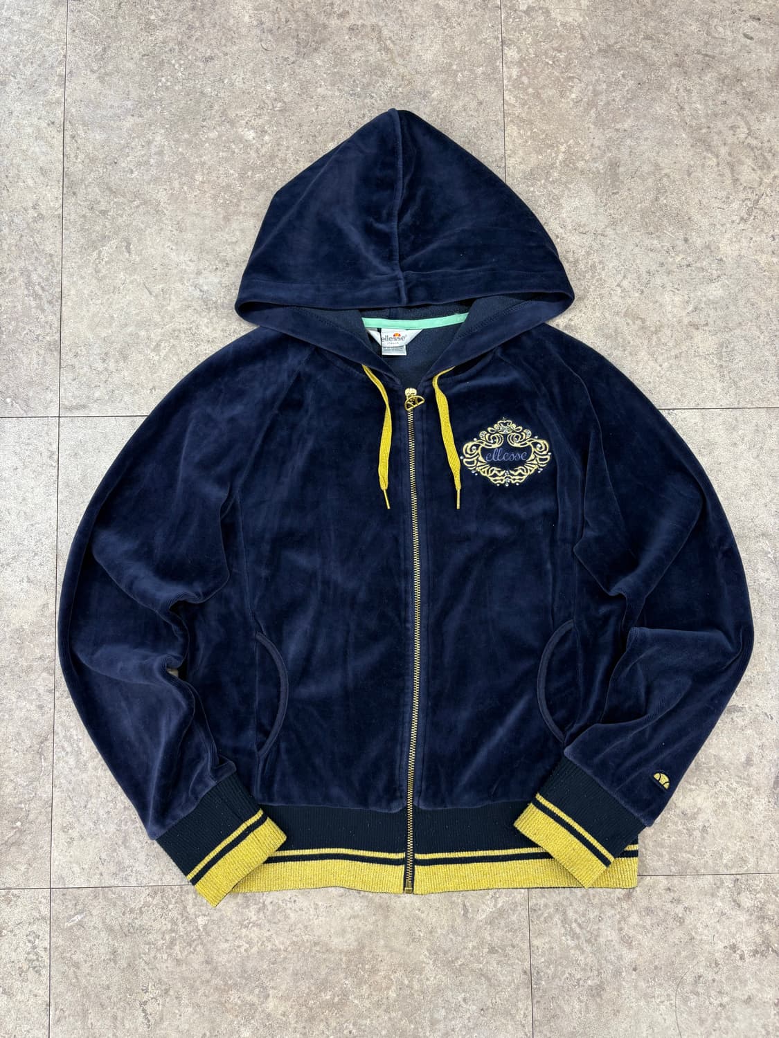 ellesse 벨벳 네이비 후드집업 #csz4224 상품이미지5