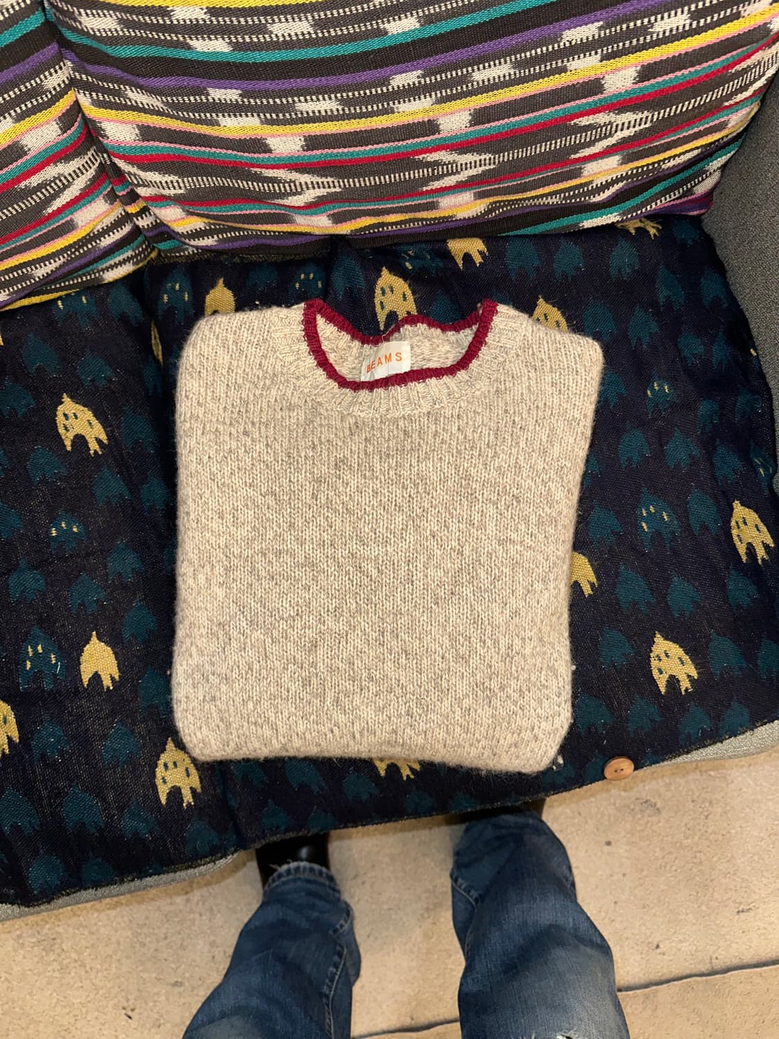 Old Beams wool line detail knitwear  상품이미지3