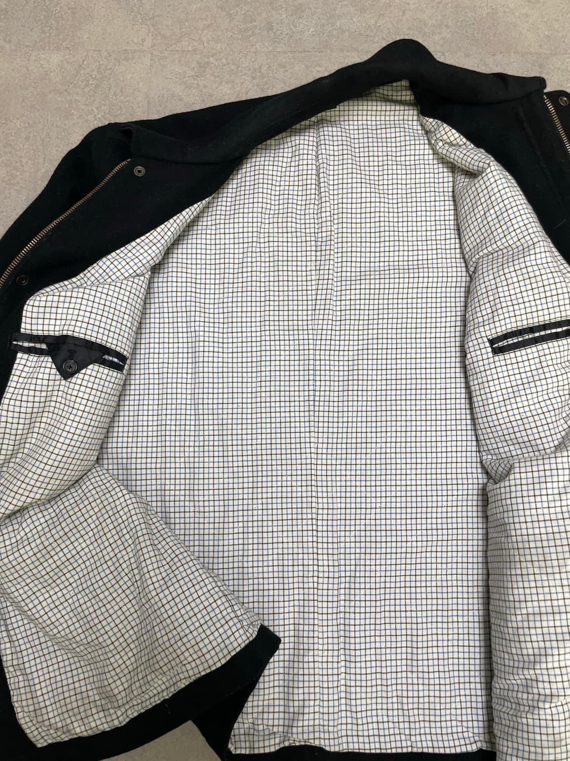 빈티지 폴로 랄프로렌 레더 트림 비조 발마칸 울 코트 상품이미지8