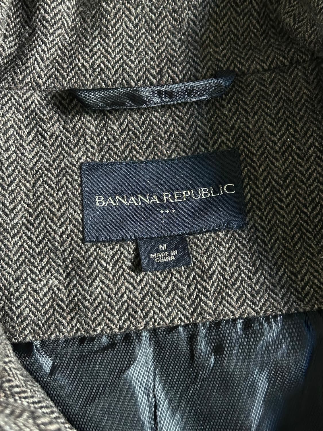 바나나리퍼블릭 헤링본 울 CPO 자켓 상품이미지4