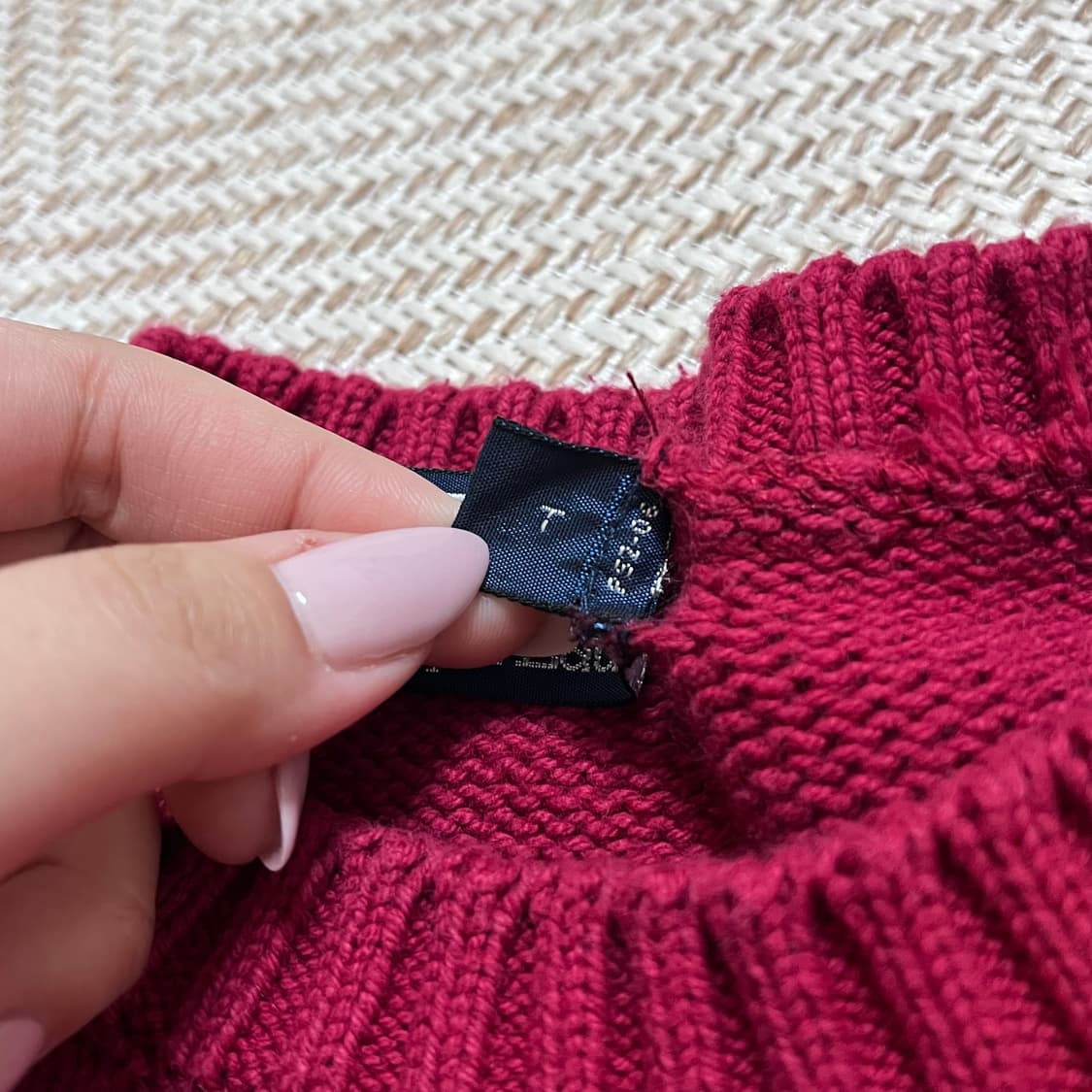 [정품] 폴로 스포츠 레드 빅로고 라운드 니트 [ L ] 상품이미지4