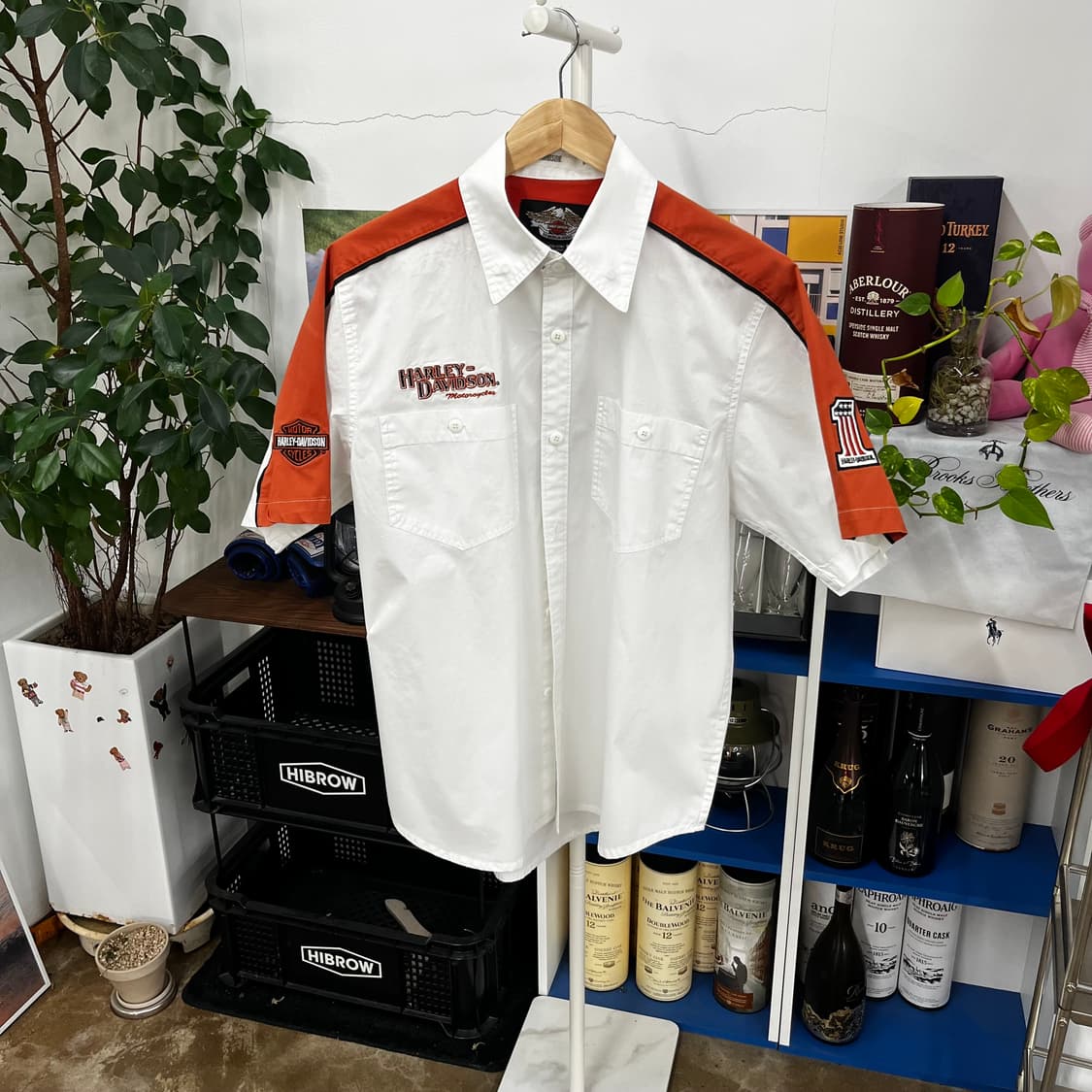 할리 데이비슨 반팔 셔츠 M 상품이미지1