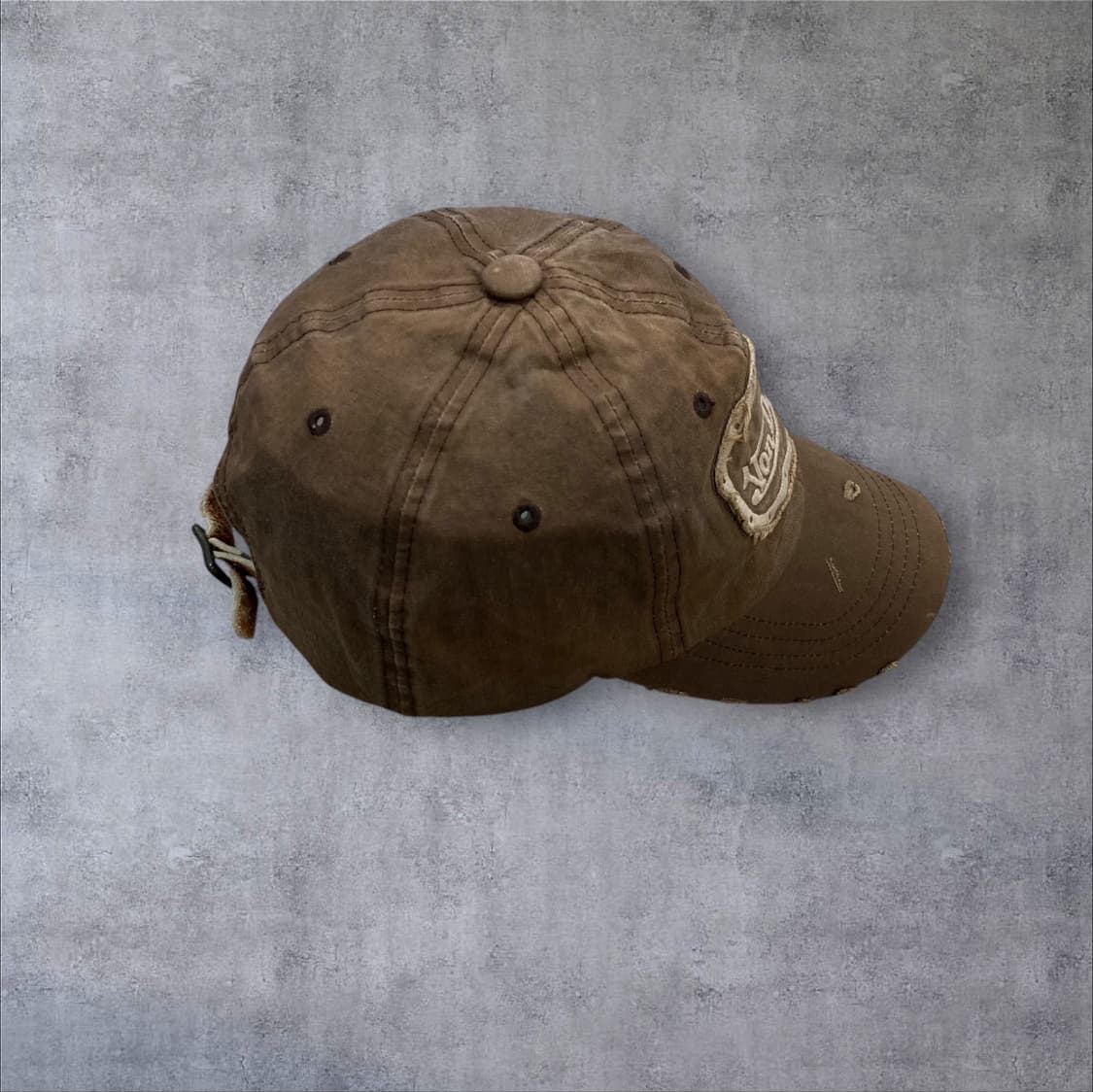 본더치 브라운 컬러 베이직 로고 볼캡 상품이미지3